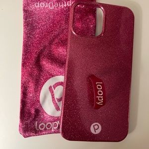 Sparkle Pink Loopy Case. iPhone 12 Pro Max